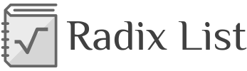 Radix List